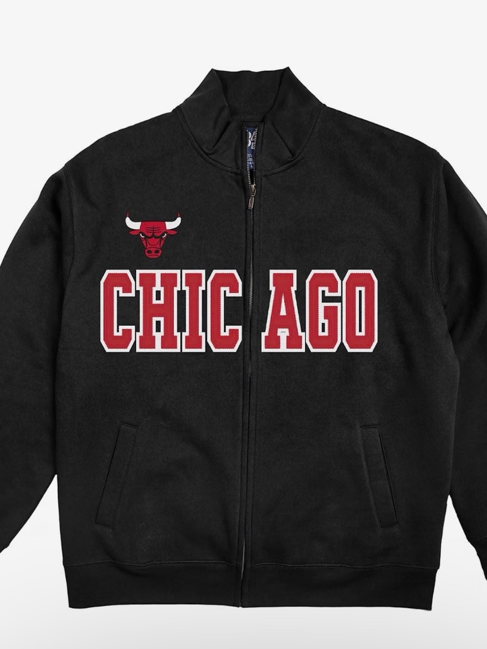 NBA Zip Jacket in Black and Red